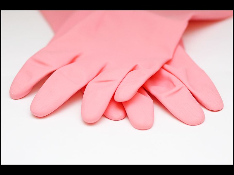 Rubber gloves